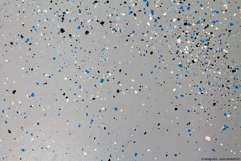 epoxy resin floor decoflakes