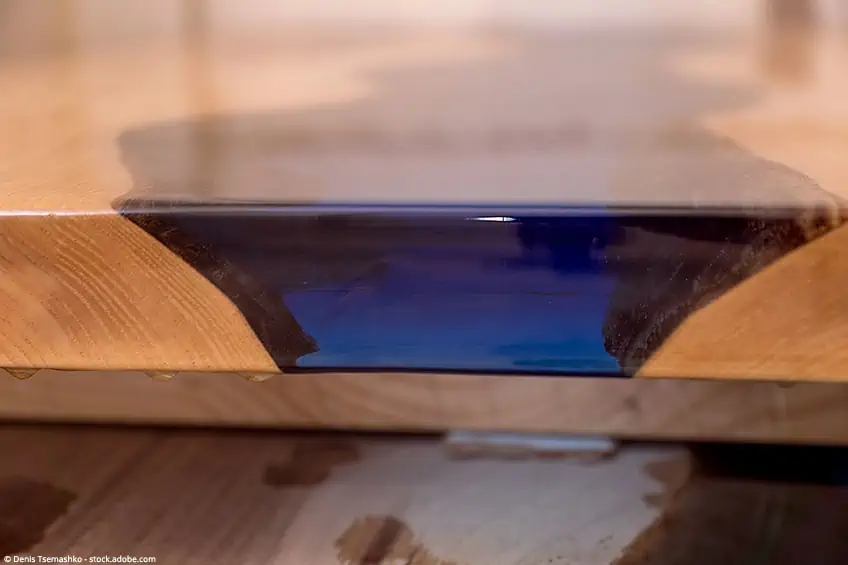 An Resin River Table With Wood, How To Build A Live Edge River Table