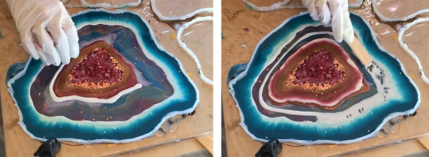 how to make a resin geode