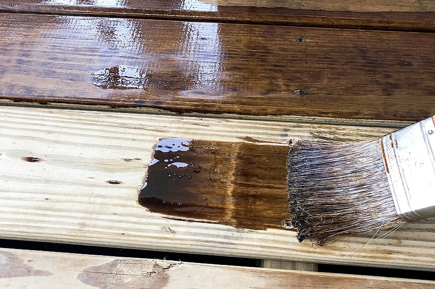 wood deck sealer
