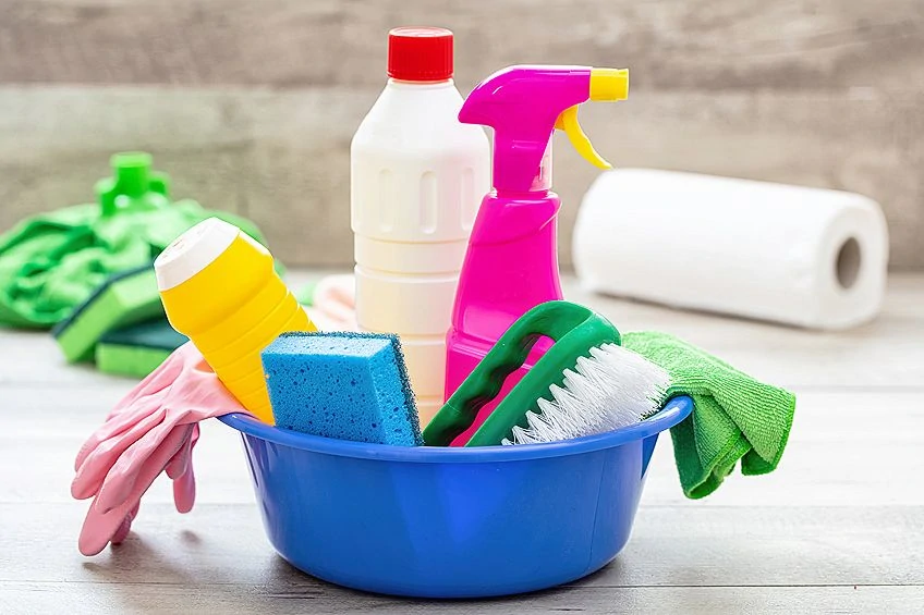 cleaning supplies for removing hot glue