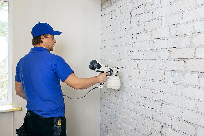 Painting Brick with Sprayer