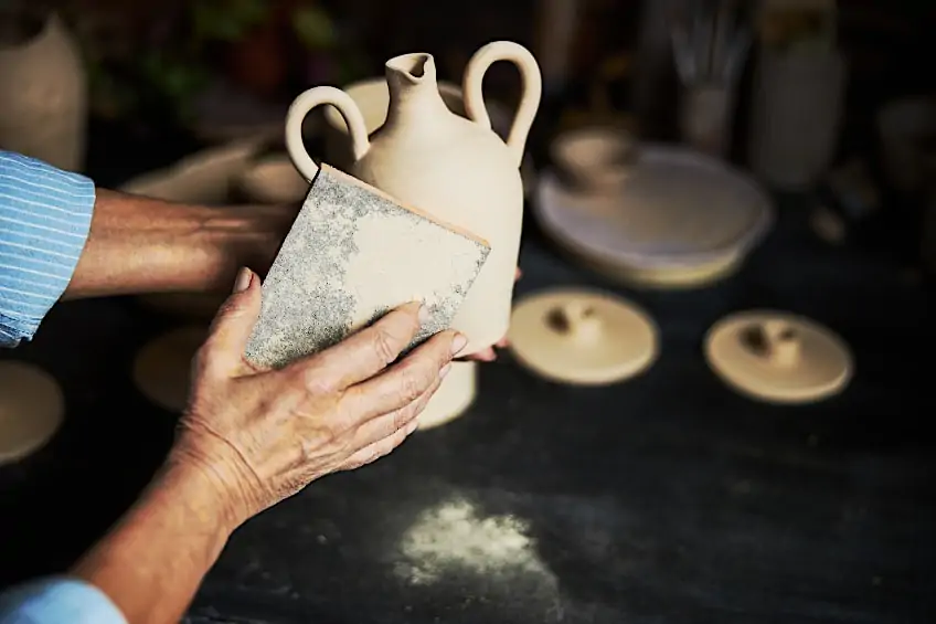 Sanding Ceramics for Painting
