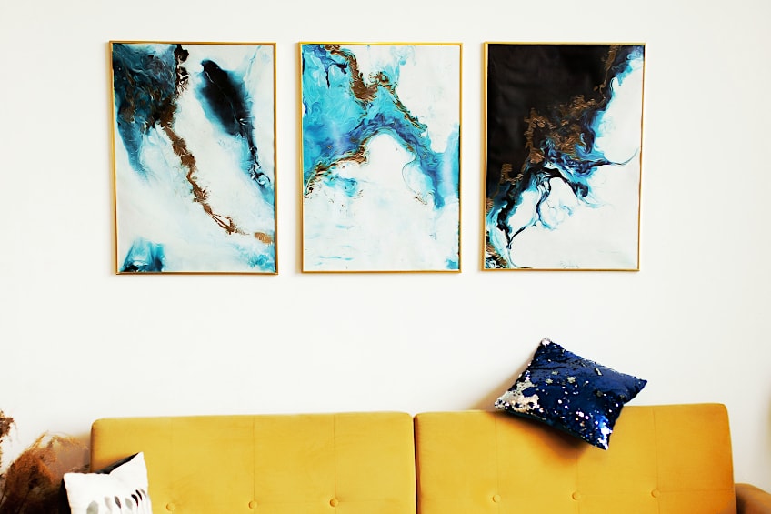 Abstract Resin Paintings