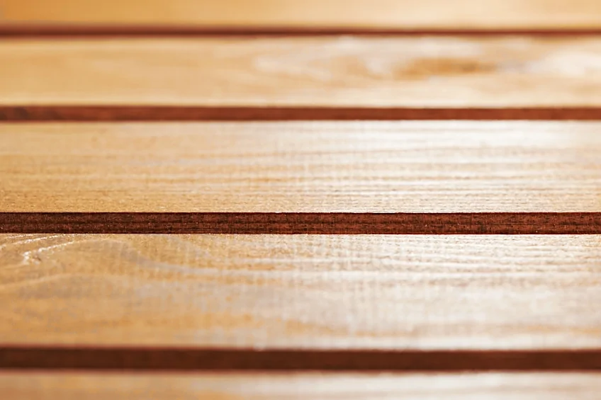 Close-up of Satin Finish on Wood