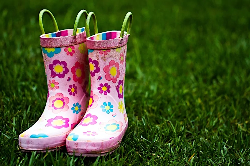 Decorated Rubber Boots