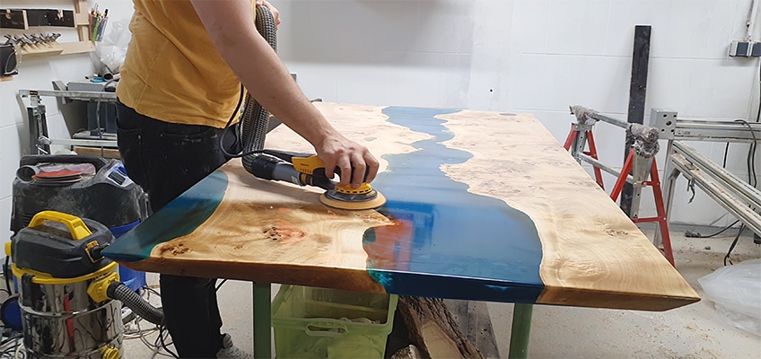 Resin Coffee Table Step 8a