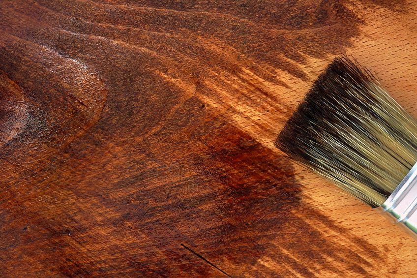 Stain Enhances Redwood Color