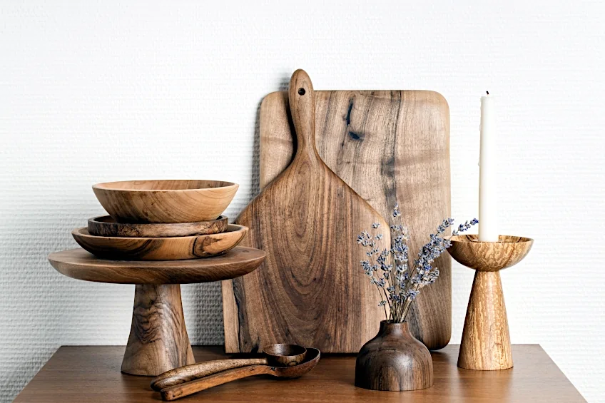 wooden crafted items