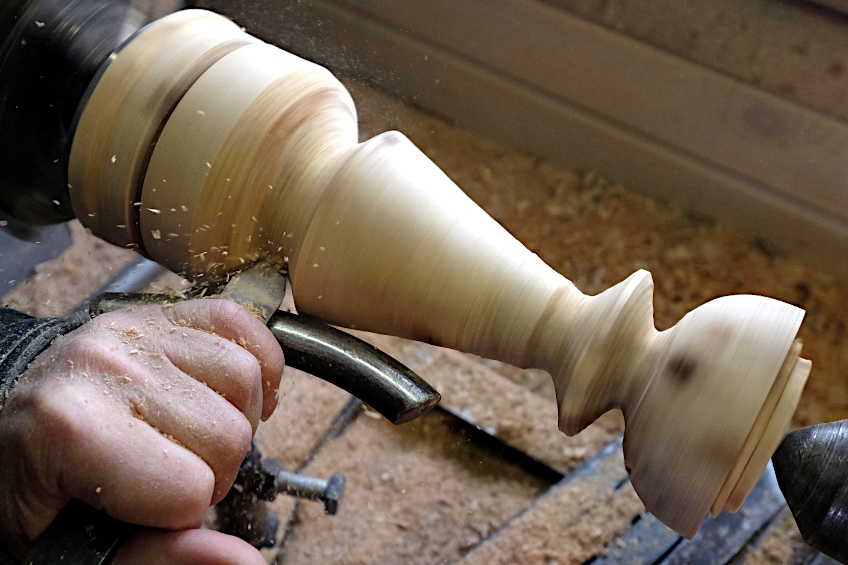 Turning a Wooden Candlestick