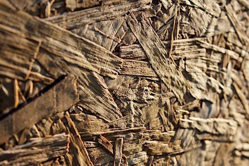 Close-Up of Oriented Strand Board
