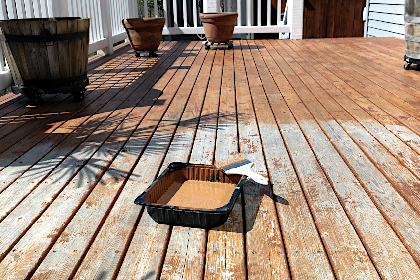 Decking Wood Type Affects Stain Color