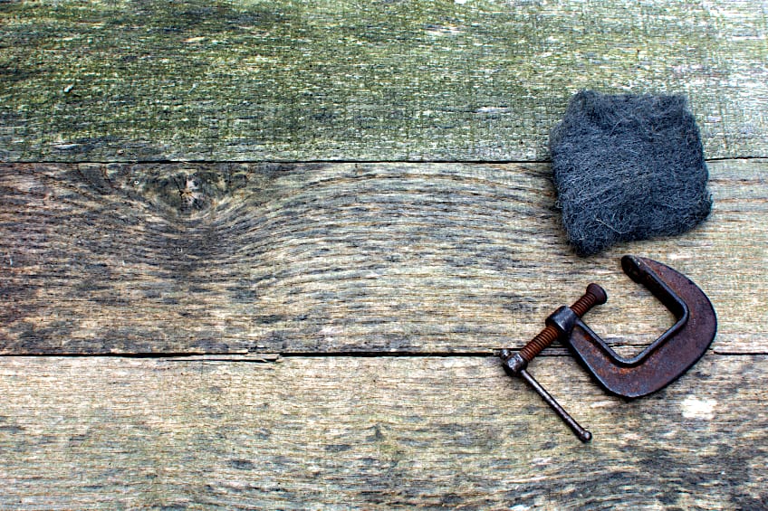 Steel Wool to Lighten Stained Wood
