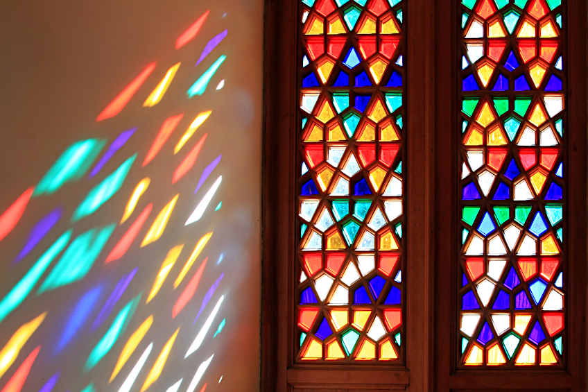 Decorative Effect of Painted Glass