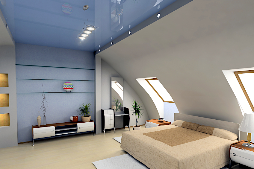 Airy Colored Ceiling Paints