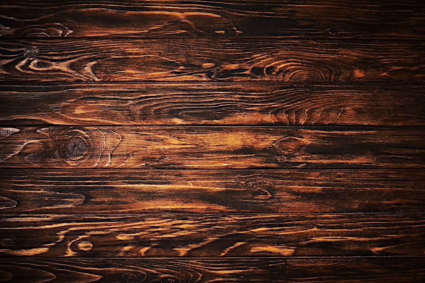 Dark Stain Enhances Wood Grain