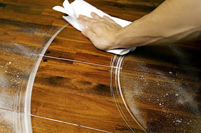 Remove Liquid Sandpaper Residue