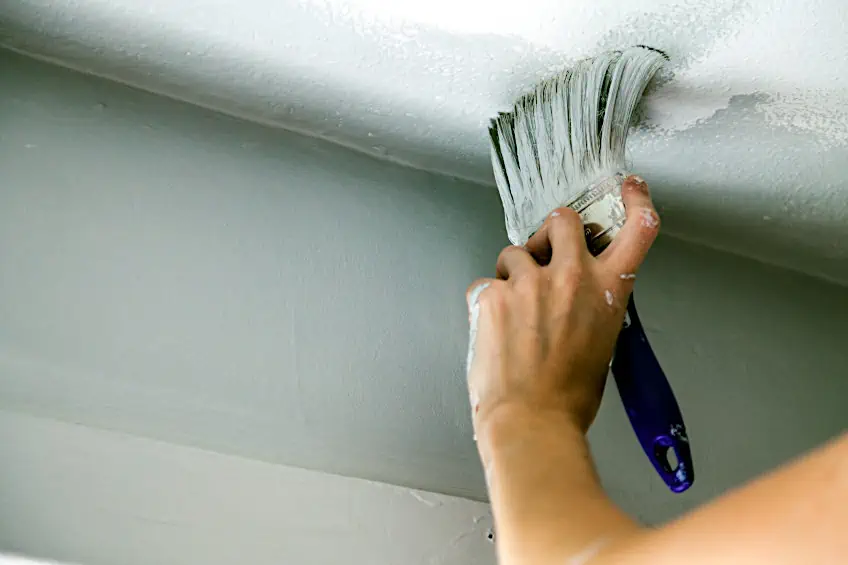 Thick Ceiling Paint Layers Will Peel