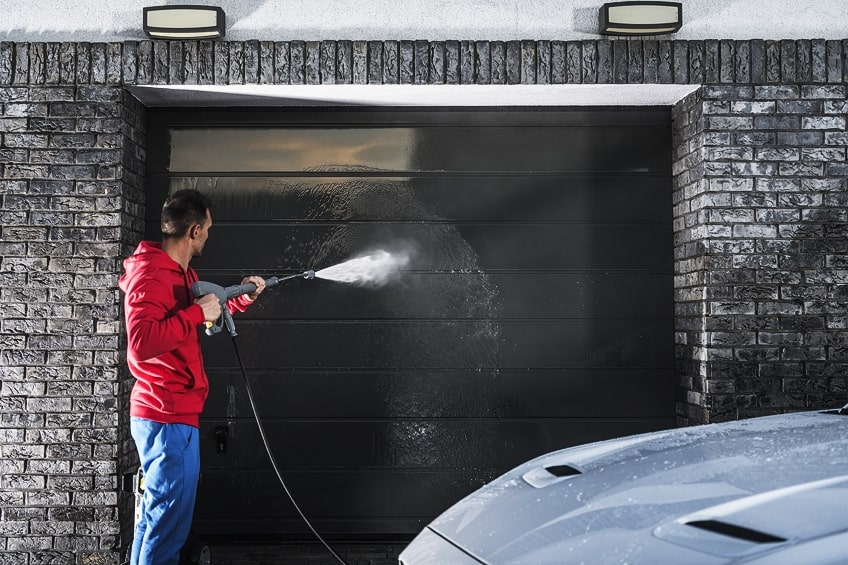 How to paint aluminum garage door