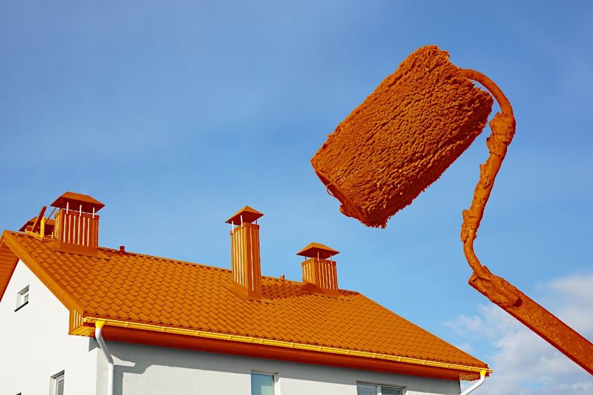 Use Elastomeric Paint on Roof