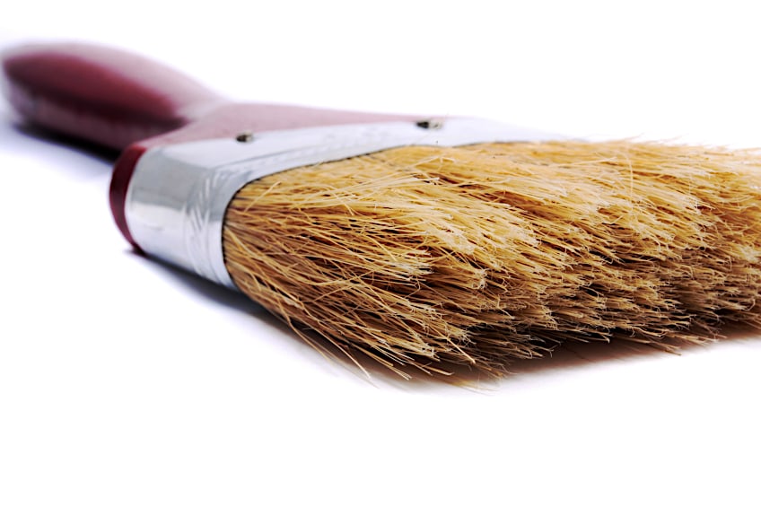 Use Soft Bristle Brush to Paint Marble