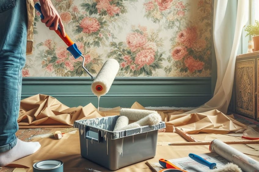 painting over wallpaper
