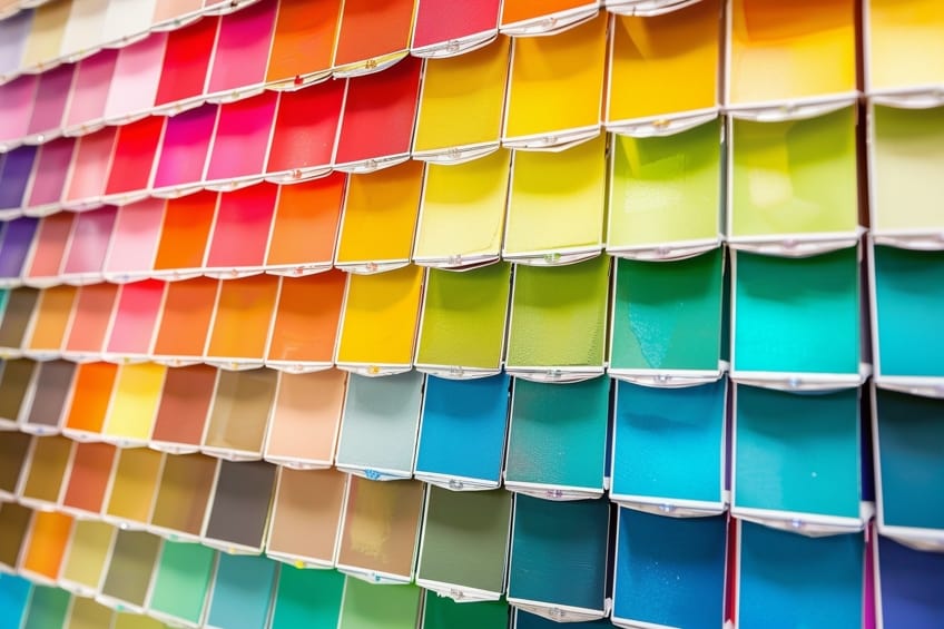 various paint colors