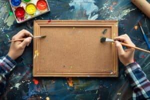 How to Paint a Corkboard – Bulletin Board Beauty