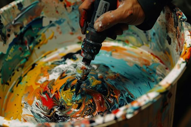 How to Stir Paint Without a Stick - No Stick, No Problem!